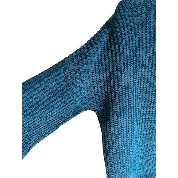 Cable Knit Sweater NEW Forest Green - Picture 5 of 5